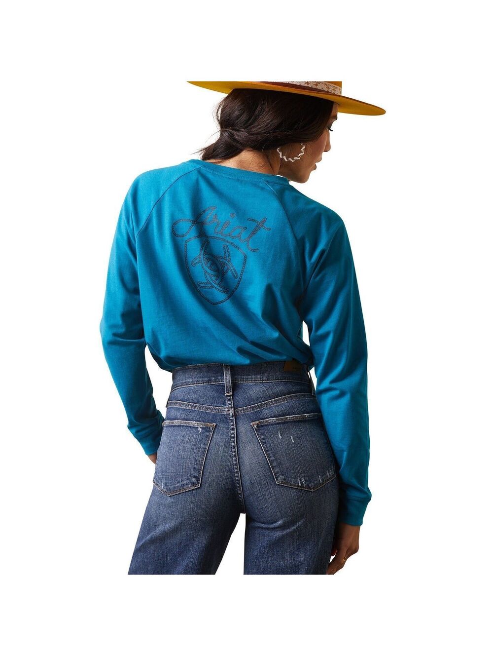 Ariat® Ladies R.E.A.L™ Ropey Shield Mosaic Blue T-Shirt